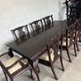 Solid mahogany table & chairs Image 4