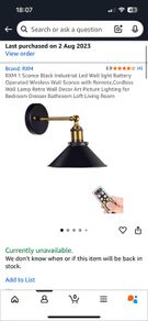 Brand new never used Rechargeable usb wall light sconces
