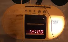 Vintage radio alarm clock