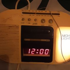 Vintage radio alarm clock