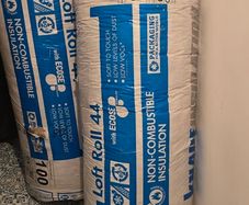 3 full rolls of Knauf Loft Roll 44 attic insulation