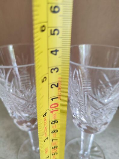 SET OF 4 Irish Waterford Crystal Cut Glass Sherry Glasses Pattern Clare