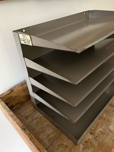 Vintage Industrial Filing Unit/ Organiser