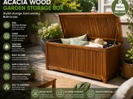 main image for ad Acacia Wood Garden Storage Box 205L