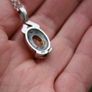 Vintage Real Baltic Amber & Sterling Silver Large Classic Pendant With Sterling Silver Chain -, Amber 8,3g Image 4