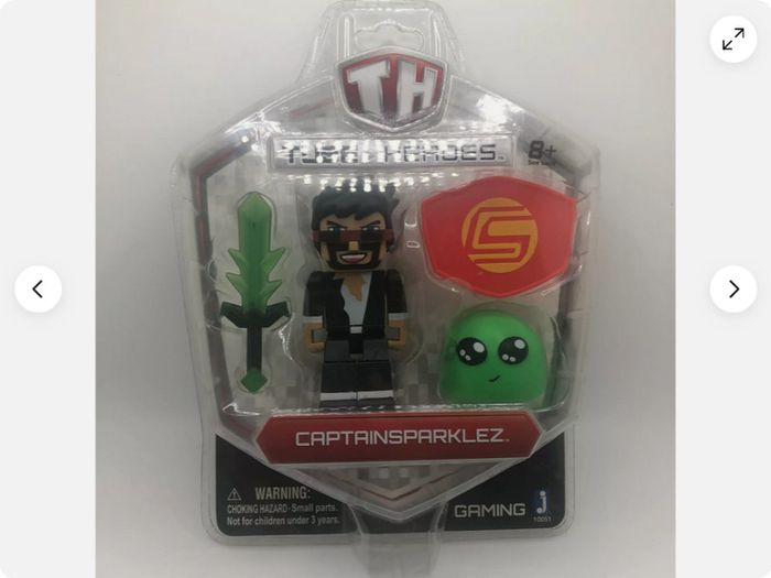 BRAND NEW Tube Heroes Gaming CaptainSparklez Action Figure