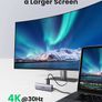 USB C Hub 4k HDMI Adapter 6-IN-1 Type C Hub with HDMI USB 3.0 Data Transfer, SD/TF Card Reader USB C Adapter Compatible with Macbook Pro Air Surface Pro Book 3, iPad Pro, XPS Image 5