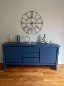 Navy blue side board