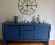 Navy blue side board