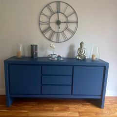 Navy blue side board
