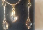 Swarovski Crystal Elements Pendant And Earrings Set