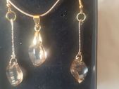 Swarovski Crystal Elements Pendant And Earrings Set