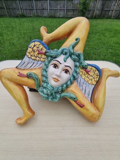 The Trinacria, a traditional, iconic symbol of Sicily