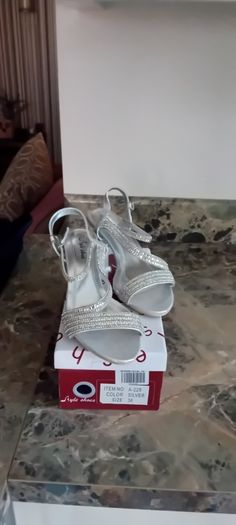 silver sandals and bag