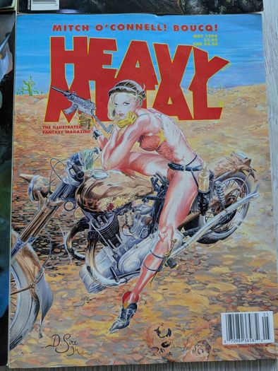 Lot of 4 Heavy Metal Magazines Comics 1994/1995