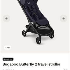 bugaboo butterfly 2 brand new, unopened navy