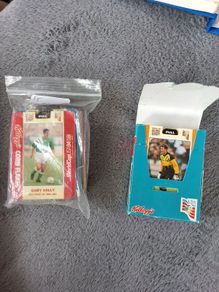 2 complete sets of Kellogs Cornflakes world Cup USA 1994 Irish team pop up Football slides & lots of doubles
