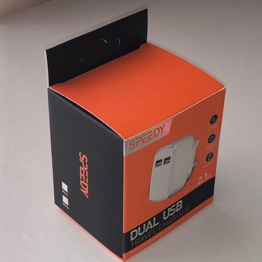 Charging Plug Dual USB Genuine SPEEDY