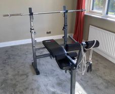 Bodymax Folding Bench Press & Weights