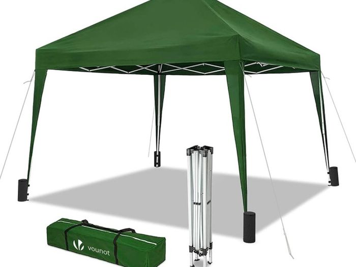 3x3m Pop Up Gazebo with 4 Leg Weight Bags, Folding Party Tent for Garden Outdoor, Green (FREE POSTAGE)