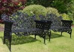 Pair Cast Iron Garden Seats