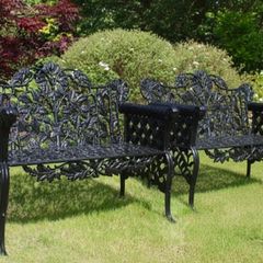 Pair Cast Iron Garden Seats
