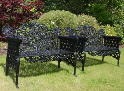 Pair Cast Iron Garden Seats