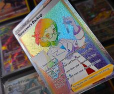 Roseanne's Backup ! Secret Rainbow Rare ! from Brilliant Stars Set ! 2022 ! Pokemon Card !