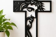 Jesus Christ Cross Wall Art Modern Christian Home Decor