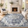 Vintage Dove Grey Washable Rug 200 x 290 cm Image 2