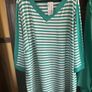 Mona Lisa of Germany  FURTHER REDUCED. two piece outfit , in Jade green, a beautiful light jacket and a matching jade and white top . Length of jacket is 35 inches and the top also Image 3