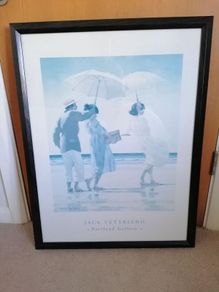 Large Jack Vettriano "The Picnic Party" framed art print