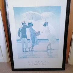 Large Jack Vettriano "The Picnic Party" framed art print
