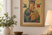 Framed Religious Print Our Lady of Perpetual Help