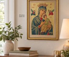 Framed Religious Print Our Lady of Perpetual Help