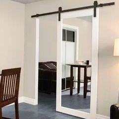 Black rustic sliding tracks