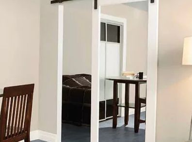 Black rustic sliding tracks
