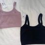 Two New Primark Crop Tops in Black and Pink - Size small Image 2