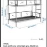 Ikea Vitval Bunk Beds + 2 Mattresses Image 4