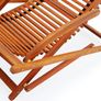Sun lounger Sunbed Wooden Lounger Garden Furniture Hammock Foldable Image 4