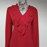 Red Ruffle Gallery Top, New With Tags Image 7