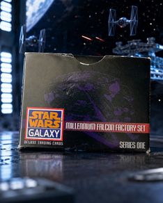 Rare 1993 Topps Star Wars Galaxy Millennium Falcon Factory Set