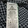 Mens Next Navy and White Check Shirt Sz Medium Image 6