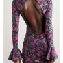 Rotate Birger Christensen Sequin Floral Mini Dress Image 2
