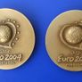 EUFA EURO 2004 PORTUGAL (soccer football) - a pair of bronze medals (2004) 60mm dia Image 2