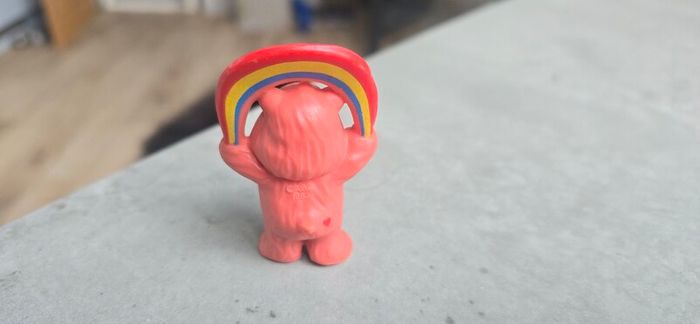 Cheer Rainbow Bear Carebear Mini Figure 1983-1984 Kenner A.G.C.