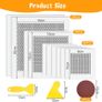 14PCS Wall Repair Patch, 2/4/6 inch Wall Repair Kit, Includes 10 Pcs Self Adhesive Walls Hole Filler Patchs with 2 Sandpaper, 2 Scraper for Fixing Walls & Ceilings Image 2