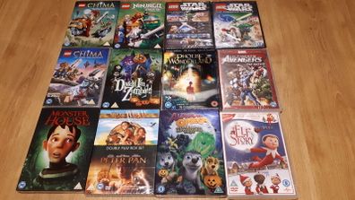 Great Selection of 12 kids DVD's - never used/some still sealed
