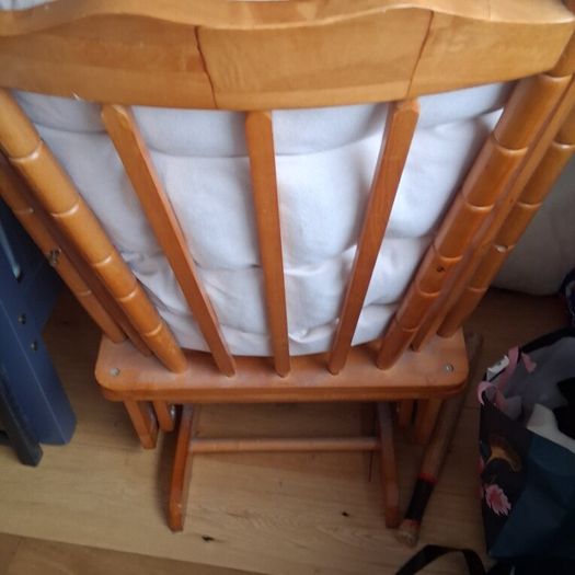 rocking chair with footstool