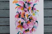 Original Watercolour Floral Painting